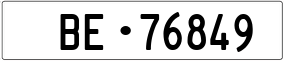 Truck License Plate